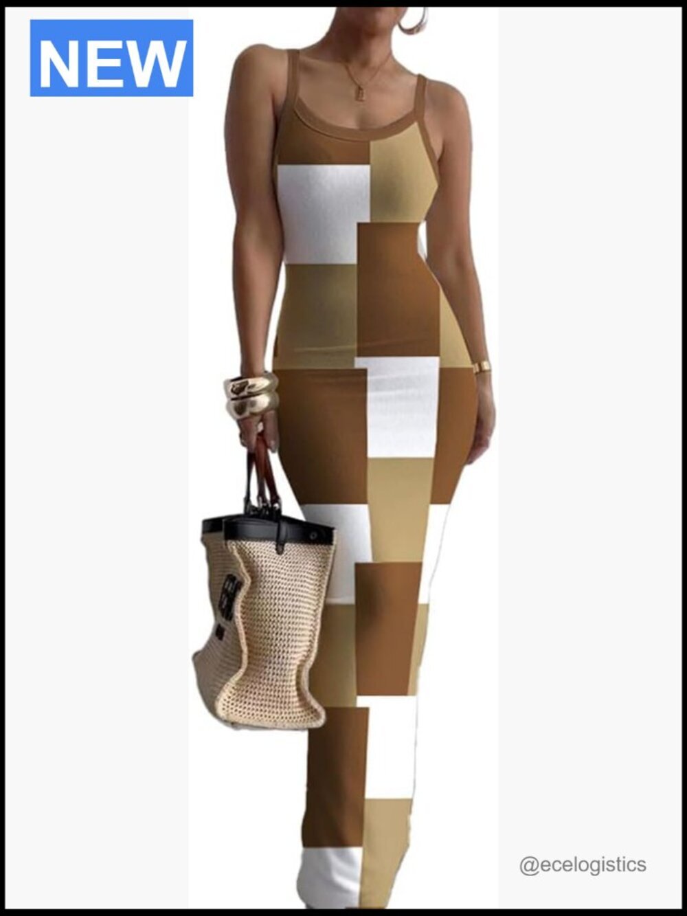 Sleeveless Bodycon Maxi Dress - Summer Casual Slim Fit